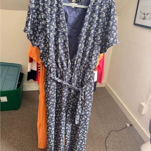 Floral Blue Jumpsuit